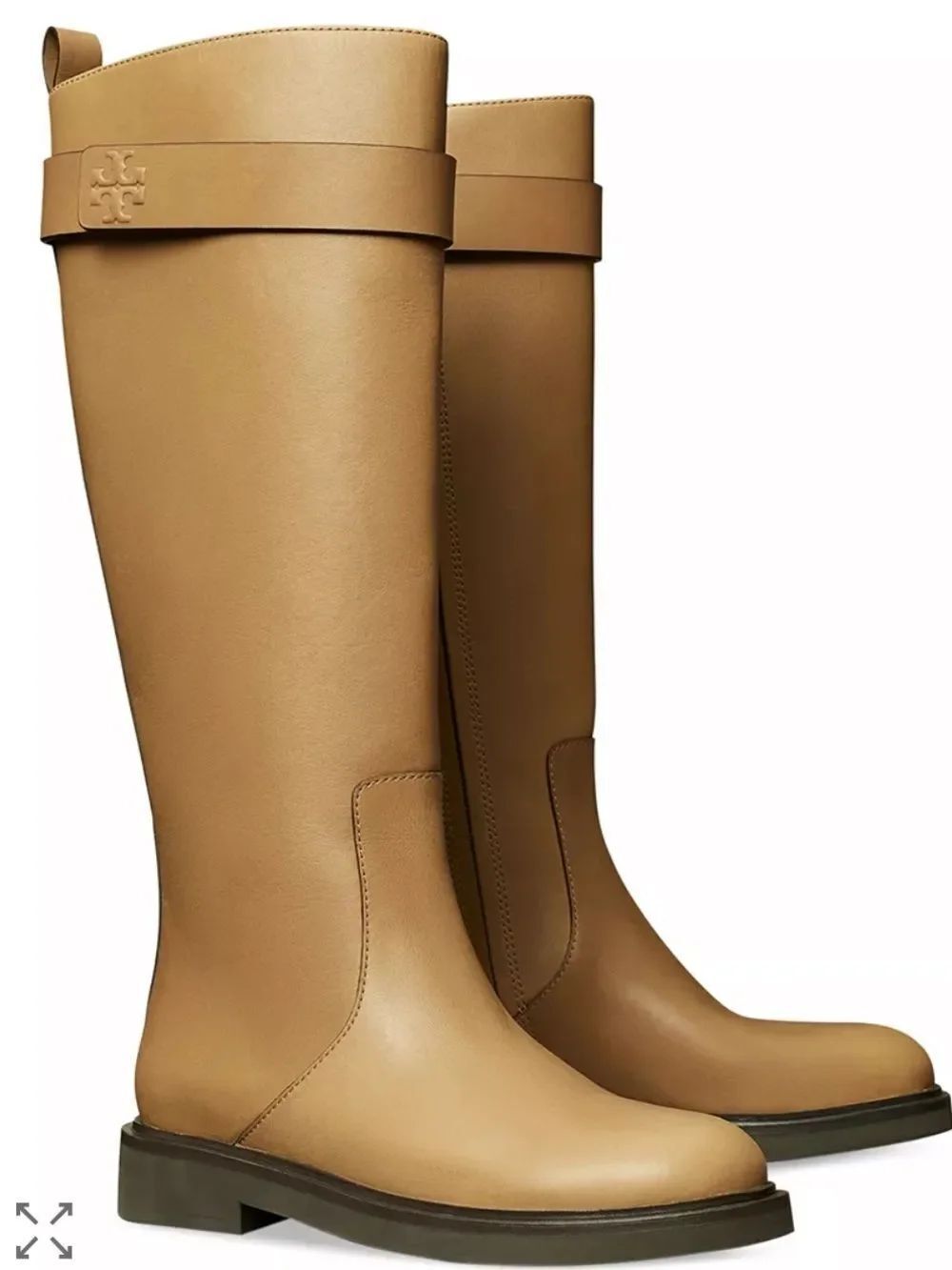 Tory Burch Women's Double T Leather Utility Tall Boot